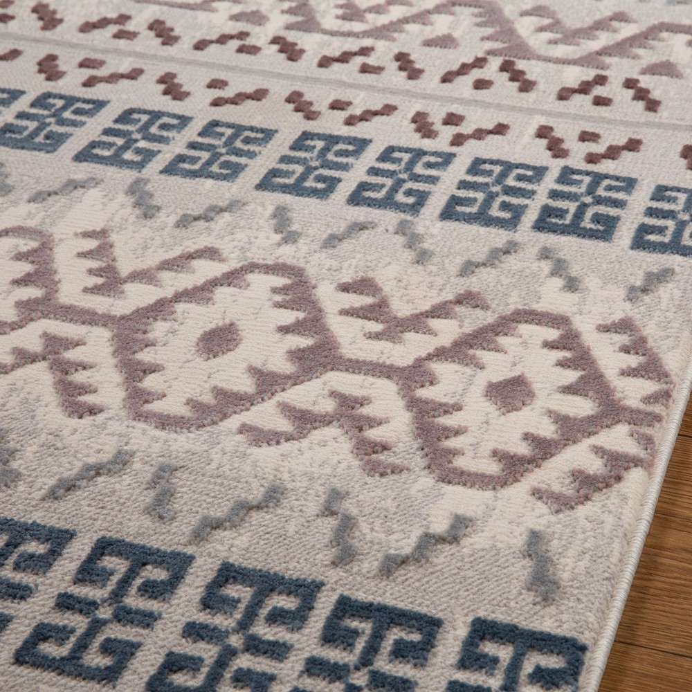 Vinci 130 X Runner Distressed Rugs in Multi